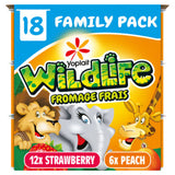 Wildlife Kids strawberry peach yoghurt pots 18x45g (British brand)