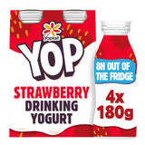 Yop Strawberry flavoured drinking yoghurt pack of 4 bottles (British brand)