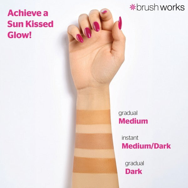 Brushworks Bronzing Instant Tan - Medium/ Dark - 150ml