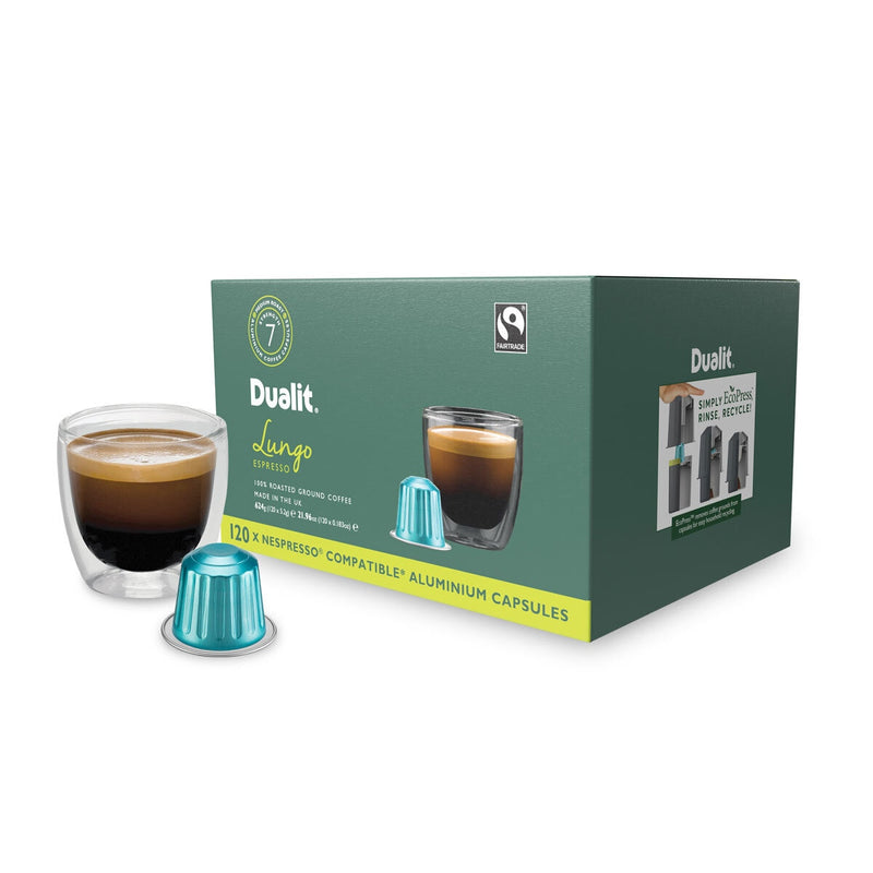 Dualit Lungo coffee capsules 120 pack - British product