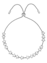 Estella Bartlett Silver Stars So Bright Chain Slider Bracelet