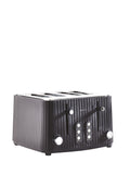 Black sleek 4 slice toaster - British product
