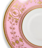 Bone China Teacup and Saucer with Hand-Applied Gold Detailing, 175ml Capacity