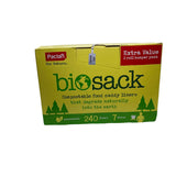 Biosack Compostable Food Caddy Liners 2 x 120 Bags