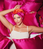 Mulberry Silk Hair and Skin Care Set with Queen Pillowcase, Scrunchie, and Hair Tie