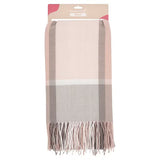 Superdrug Pink Check Scarf 180cm x 68cm
