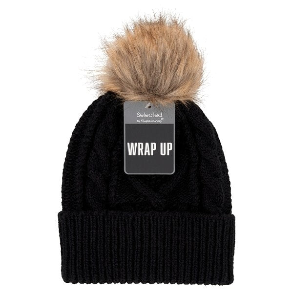 Superdrug Selected Bobble Hat Black GOODS Superdrug