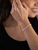 Sterling Silver Twist Bracelet 19cm