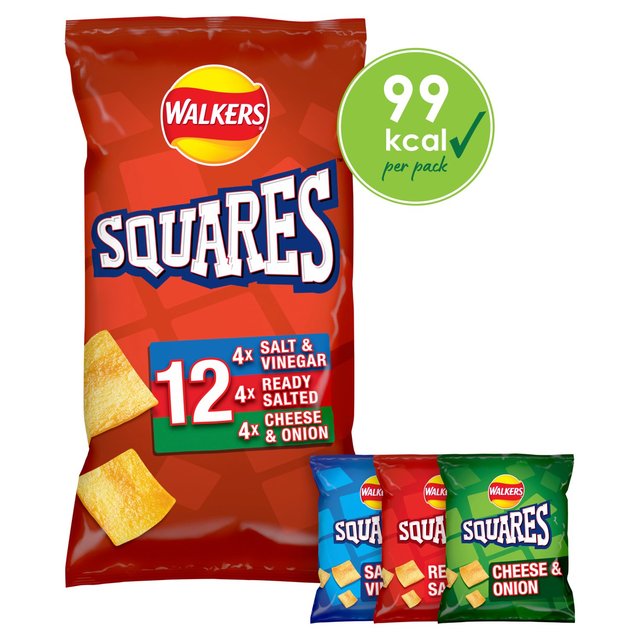 Walkers Squares Variety Multipack Snacks 12 per pack GOODS M&S