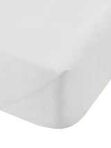 Bianca White 200 Thread Count 100% Cotton Percale Extra Deep Fitted Sheet
