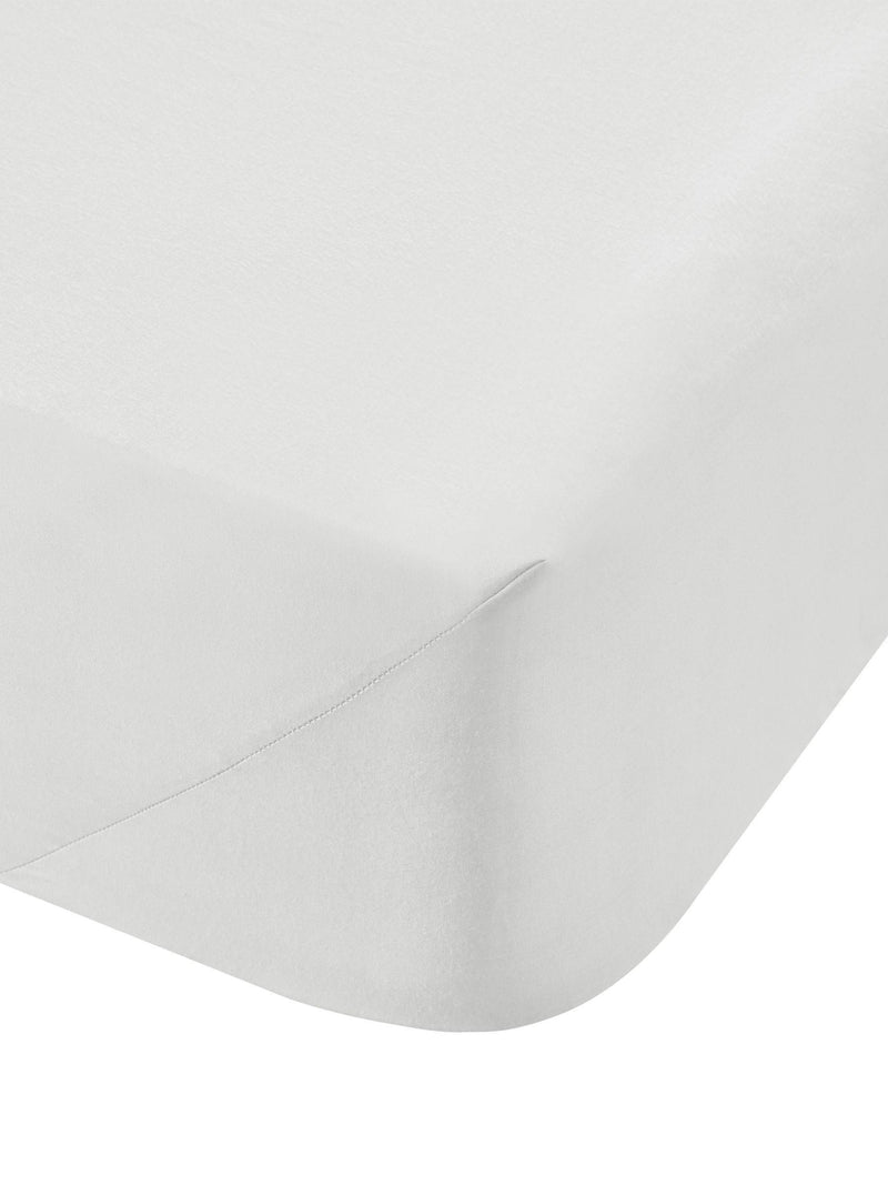 Bianca White fitted sheet - British product