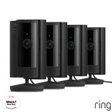 Ring Wired Indoor Security Camera 4 Pack Black