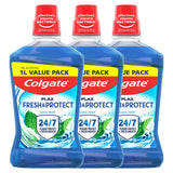 Colgate Plax Cool Mint Alcohol-Free Mouthwash 3 x 1L