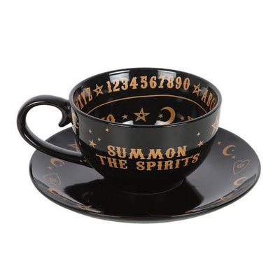 Something Different Talking Board Teacup and Saucer Set 500ml