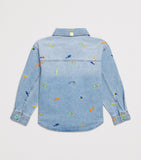 Billieblush embroidered denim shirt for kids aged 4-10 years - British product