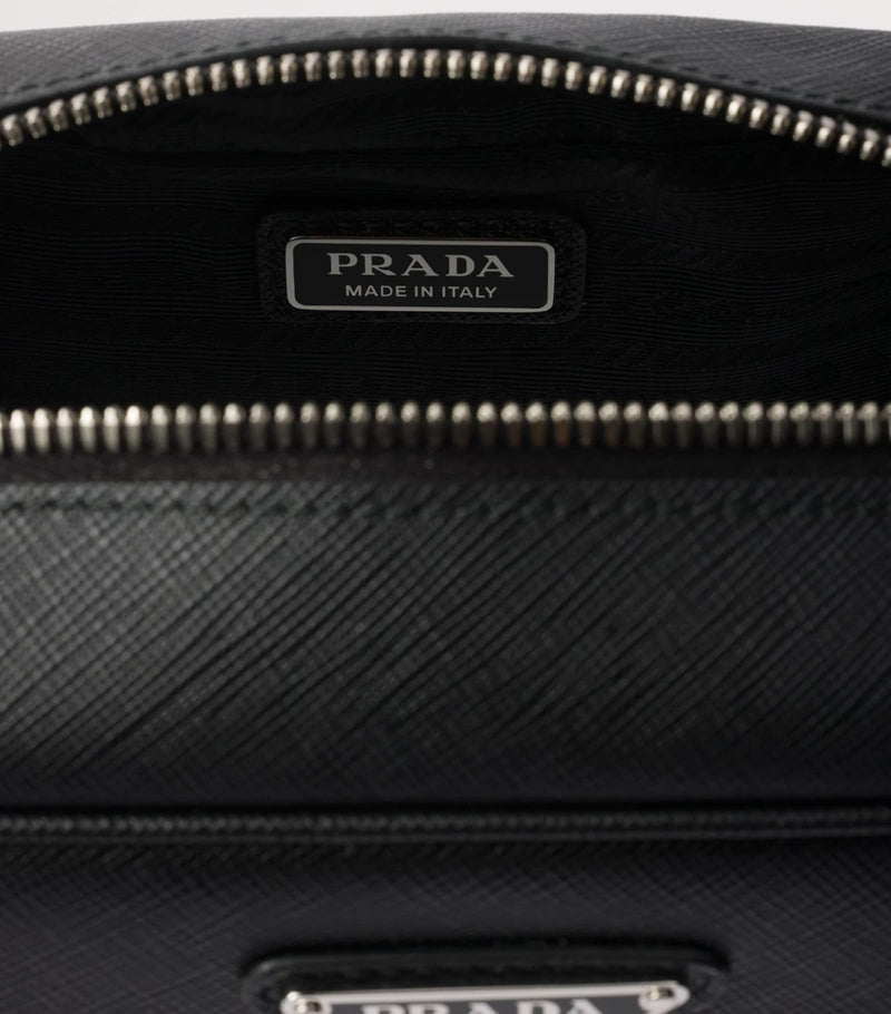 Prada Saffiano Leather Triangle Pouch