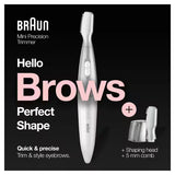 Braun Mini Precision Trimmer Eyebrow Groomer FG1106