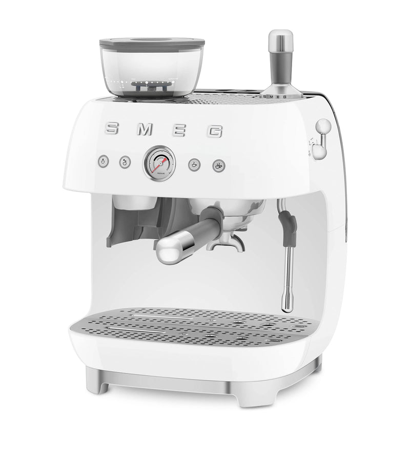 Smeg EGF03WHUK Espresso Coffee Machine with Grinder