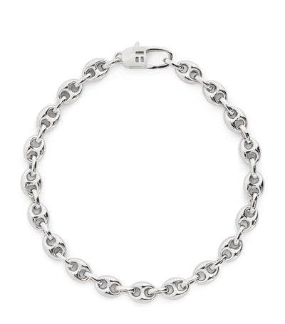 Tateossian Sterling Silver Marine Link Chain Bracelet