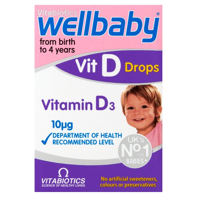 Vitabiotics Wellbaby Vitamin D Drops 10ug 0-4yrs 30ml GOODS M&S