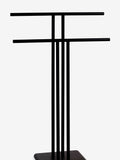 Black Double Freestanding Towel Rail