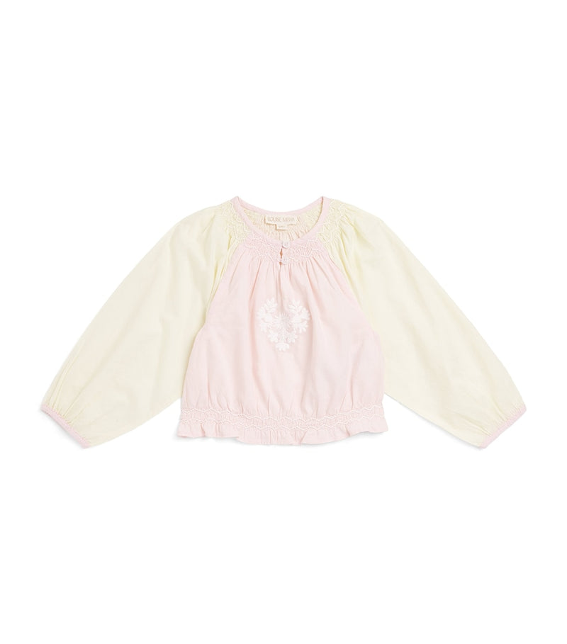 Louise Misha embroidered cotton Elanor blouse for children ages 4-12, UK version
