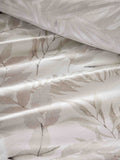 Vantona Cream Serene Leaves duvet cover and pillowcase set (British brand)