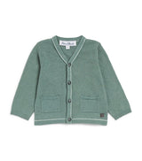 Tartine et Chocolat Linen-Cotton V-Neck Children's Cardigan (3 Months-4 Years)