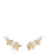 Yeprem Yellow Gold and Diamond Butterfly Earrings