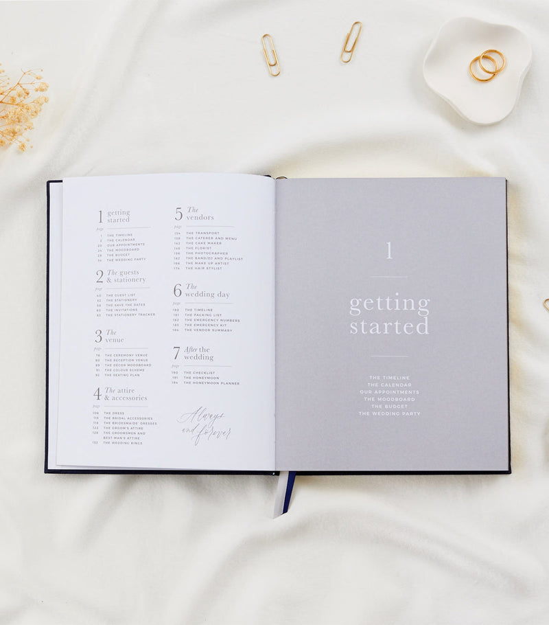 Blush and Gold My Wedding Planner Journal