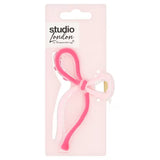 Studio London Bow Claw Clip Pink Hair Accessory