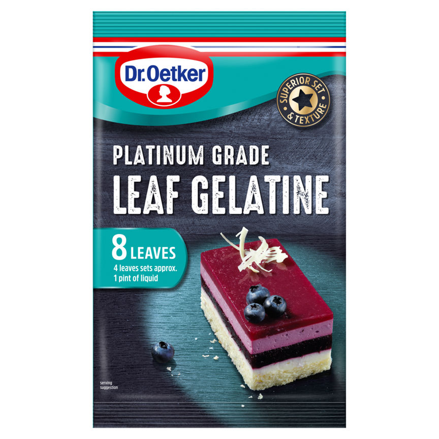 Dr. Oetker Platinum Grade Leaf Gelatine - McGrocer