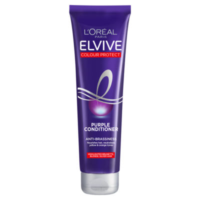 L'Oreal Paris Elvive Colour Protect Anti-Brassiness Purple Conditioner 150ml, UK version