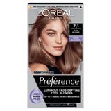 L'Oreal Preference 7.1 Ash Blonde Permanent Hair Colour