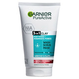 Garnier Pure Active 3in1 clay mask-wash-scrub for oily skin 150ml, UK version
