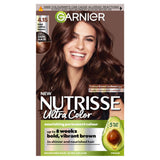 Garnier Nutrisse Ultra Color Dye 4.15 Iced Coffee Brown Vegan Permanent Hair Dye