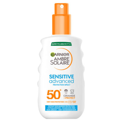 Garnier Ambre Solaire SPF 50+ Sensitive Advanced Sun Cream Spray 150ml