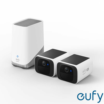 eufy SoloCam S220 2-Cam Kit with HomeBase S380 Wireless Home Security System