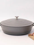 Masterclass Grey 4L Shallow Casserole Dish