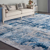 Nourison Prismatic Charisma Blue Area Rug