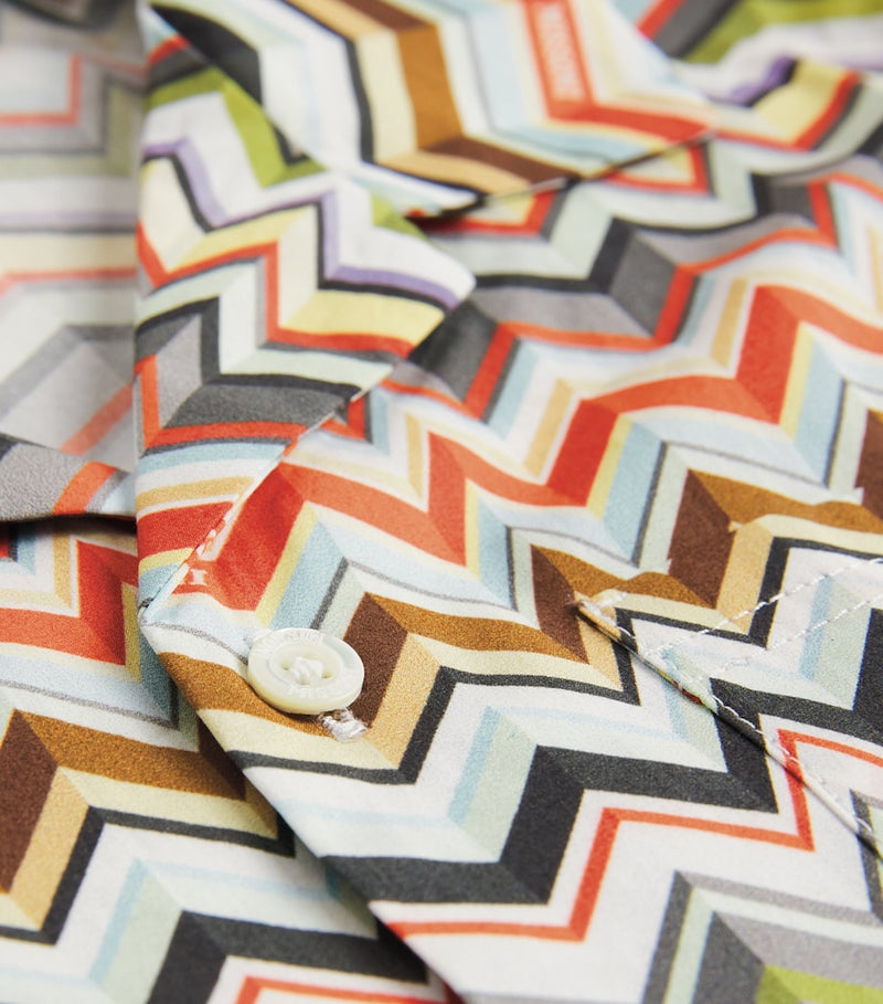Missoni Kids cotton zigzag print shirt 4-14 years, imported from the UK