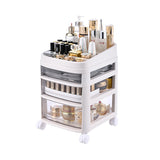 Livingandhome Removable Cosmetic Storage Organizer White 42cm H