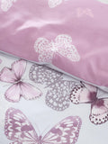 Catherine Lansfield Purple Scatter Butterfly Duvet Cover and Pillowcase Set