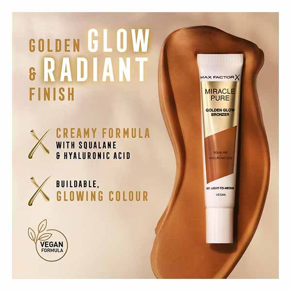 Max Factor liquid bronzer Light To Medium, imported from the UK