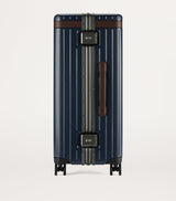 Check-In Suitcase with Leather Trim and Makrolon Hard Shell, 65cm Height, 69L Capacity