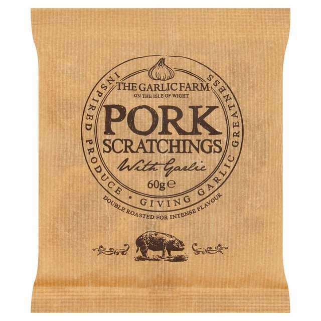 The Garlic Farm Pork Scratchings 60g GOODS M&S