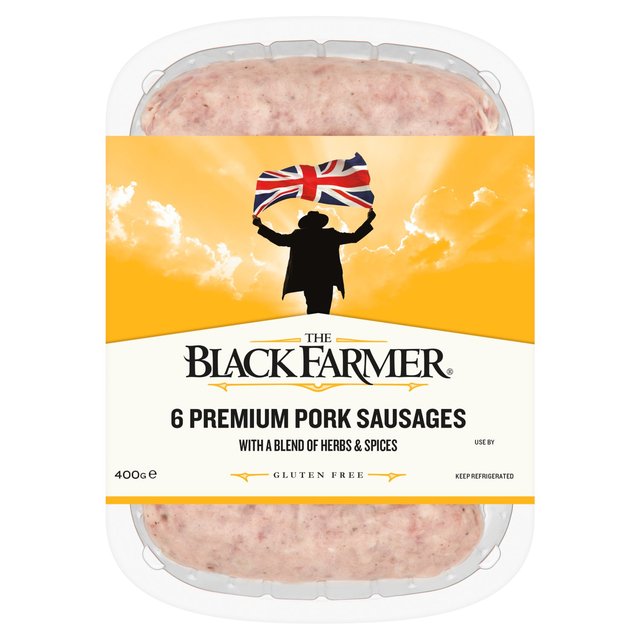 The Black Farmer Premium Pork Sausages 400g GOODS M&S