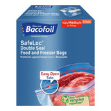 Bacofoil food and freezer bags medium 152 pack - British product