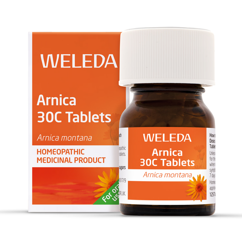 Weleda Arnica 30c homeopathic relief tablets 125 (British brand)