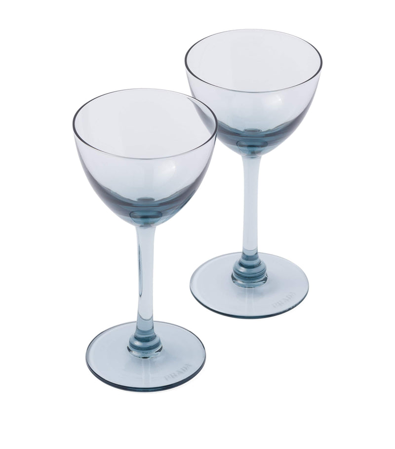 Prada Set of 2 New York Cocktail Glasses